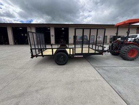 New 2026 Premier Trailers 76 X12' Utility Trailer W/ Side Load Ramp - 2995# GVWR