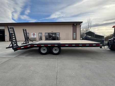 New 2025 Belmont Trailers 102"X20' Deckover HD Trailer - Charcoal Gray - 14,000# GVWR