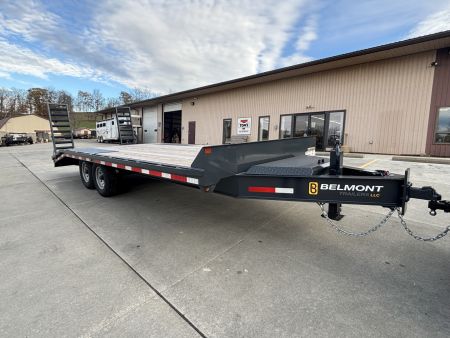 New 2025 Belmont Trailers 102"X20' Deckover HD Trailer - Charcoal Gray - 14,000# GVWR