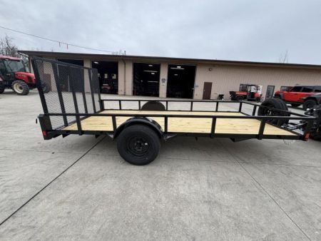 New 2026 Belmont Trailers 76 X14' Utility Trailer - Black - 2999# GVWR