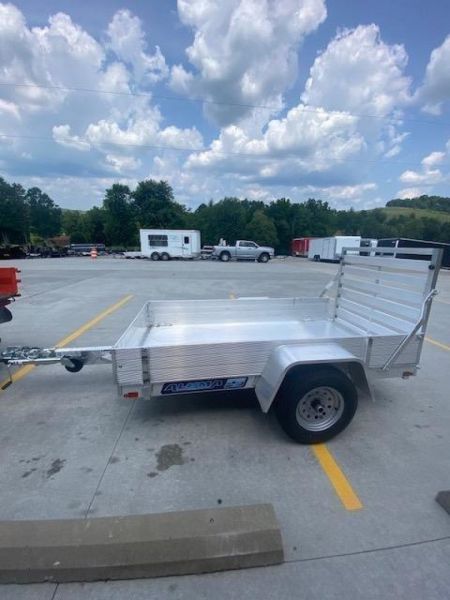 New 2027 Aluma Trailers 548 ESA Aluminum Utility Trailer w/ Ramp & 12  Side Kit - 2000# GVWR