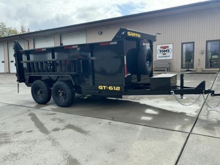 New 2027 Griffin Trailers GT 6X12 Dump Trailer w/ 36  Sides (Tarp/Ramps/Spare Included) - 9990# GVWR