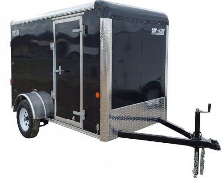 New 2026 Car Mate Trailers 5X10 Sportster Enclosed Trailer - Black - 6" extra height W/ Ramp Door - 2990# GVWR