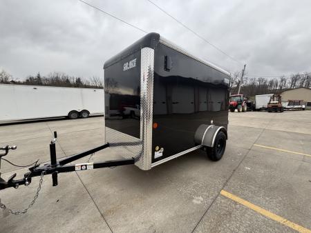 New 2026 Car Mate Trailers 5X10 Sportster Enclosed Trailer - Black - 6" extra height W/ Ramp Door - 2990# GVWR
