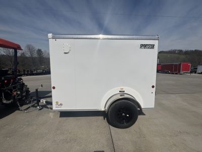 New 2027 Car Mate Trailers 5X8 V-Sport Enclosed Trailer - W/ Ramp Door - 2990# GVWR