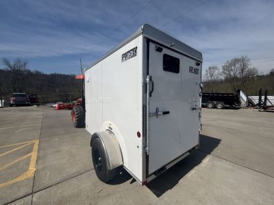 New 2027 Car Mate Trailers 5X8 V-Sport Enclosed Trailer - W/ Ramp Door - 2990# GVWR