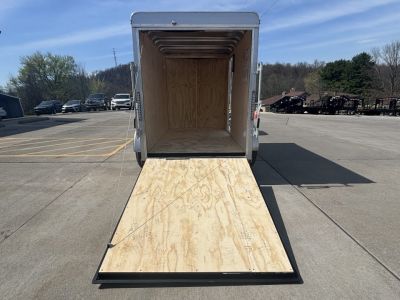 New 2027 Car Mate Trailers 5X8 V-Sport Enclosed Trailer - W/ Ramp Door - 2990# GVWR
