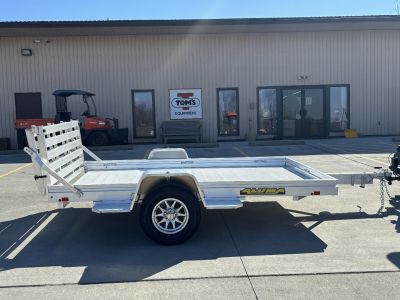 New 2027 Aluma Trailers 6810H-BT Aluminum Utility Trailer W/ Bi Fold Ramp - 2990# GVWR