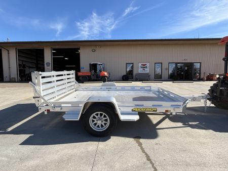 New 2026 Aluma Trailers - 7710H-S-BT Utility Trailer w/ Bi-Fold Ramp - 2990# GVWR