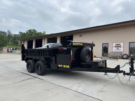 New 2027 Griffin Trailers GT 6X12 Low Profile Dump Trailer (Tarp/Ramps/Spare Included) - 9990# GVWR