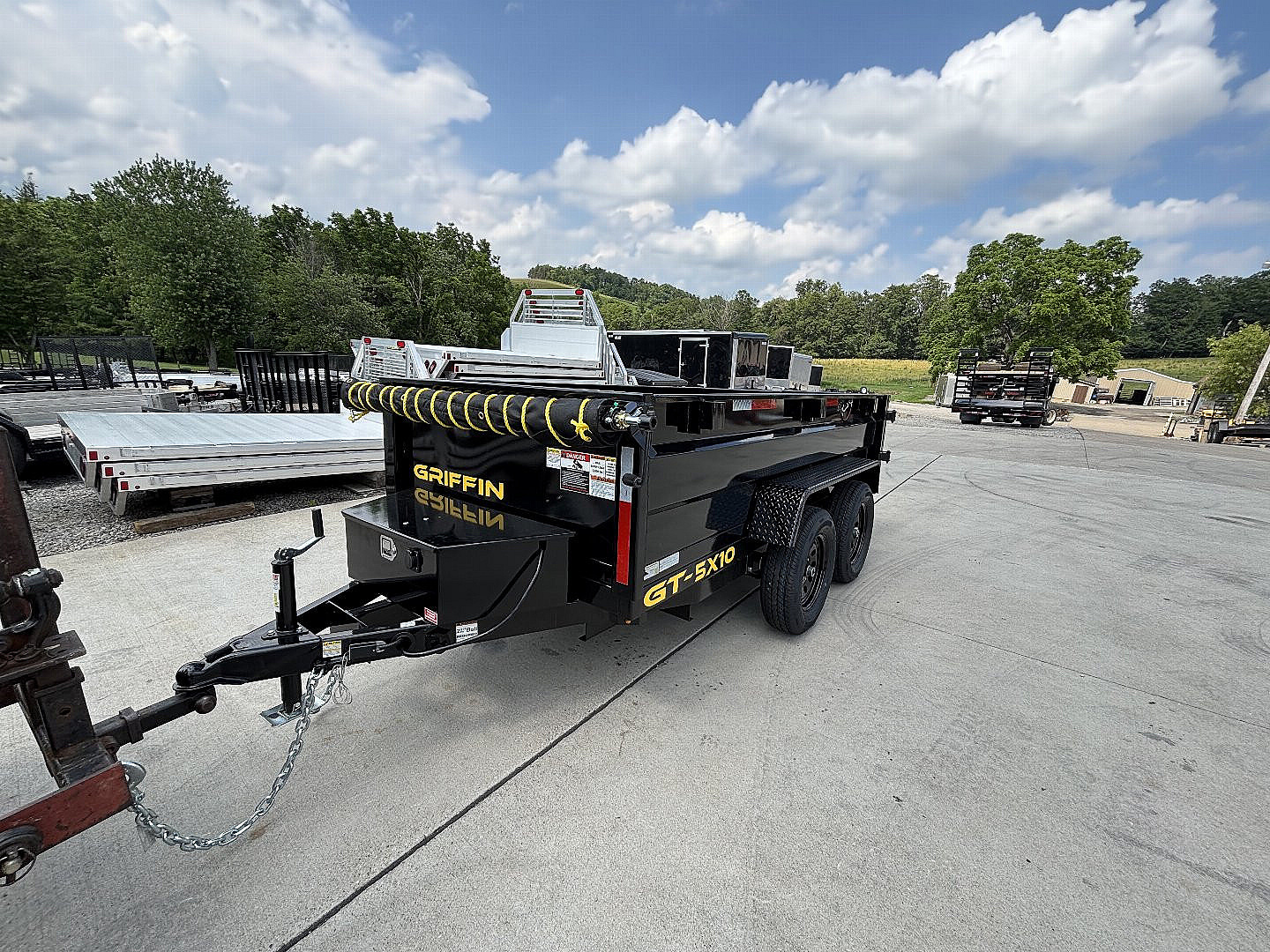 New 2027 Griffin Trailers GT 5X10 Low Profile Dump Trailer (Tarp Included) - 7000# GVWR