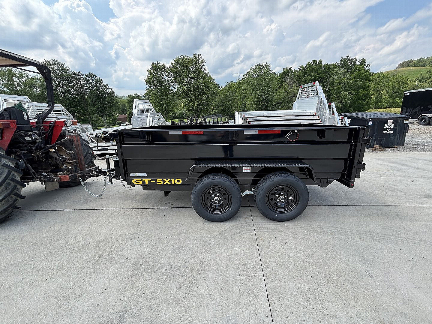 New 2027 Griffin Trailers GT 5X10 Low Profile Dump Trailer (Tarp Included) - 7000# GVWR