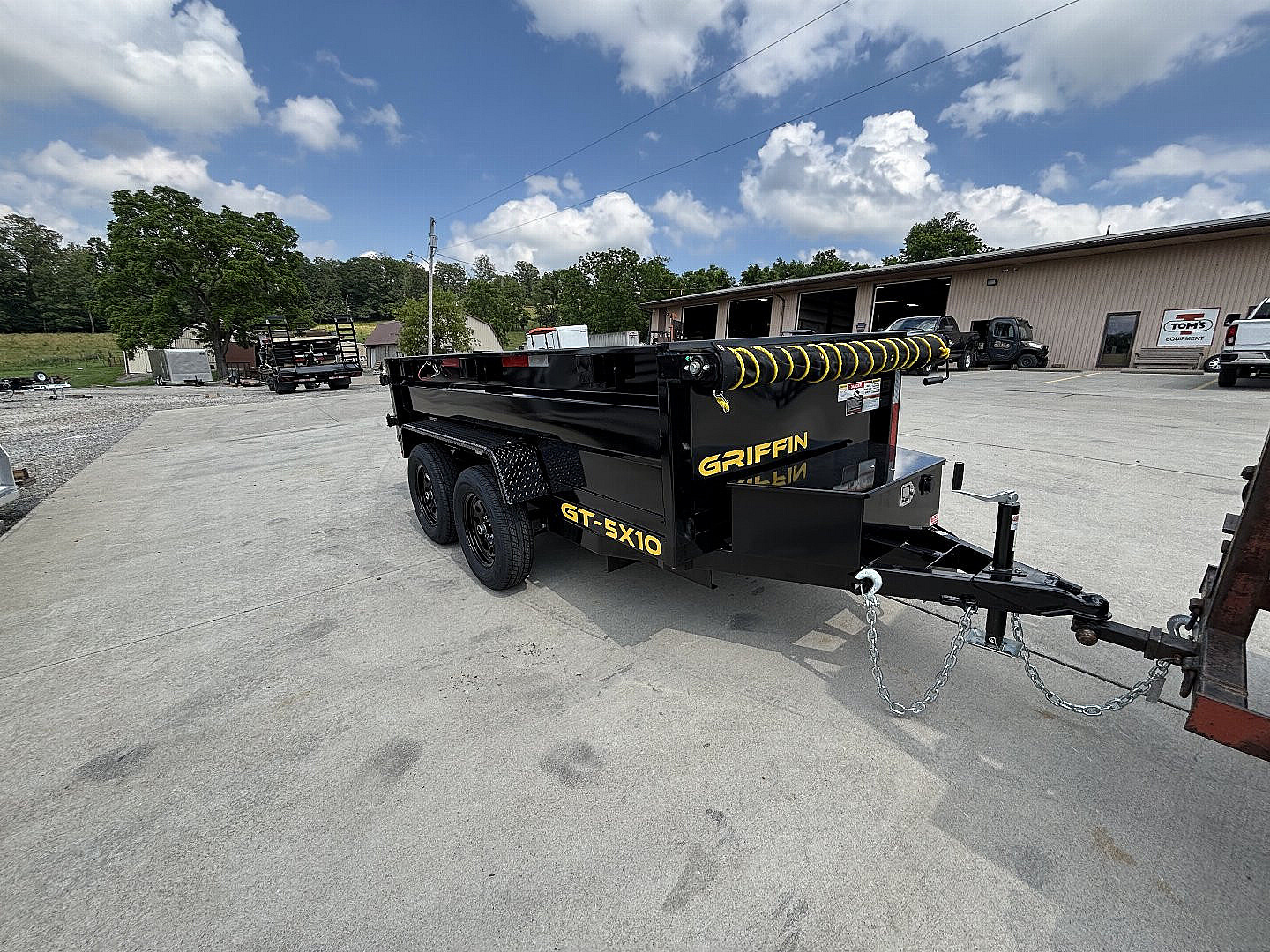 New 2027 Griffin Trailers GT 5X10 Low Profile Dump Trailer (Tarp Included) - 7000# GVWR