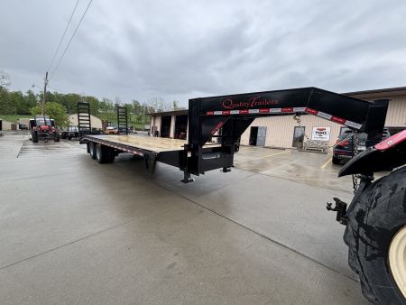New 2027 Quality Trailers 25' Gooseneck (20' + 5' Pop Up Dove Tail) Pro Series - Tandem Dual - 25000# GVWR