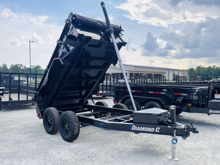 New 2026 Diamond C GDT235 5x10 Trunnion Hoist Dump Trailer