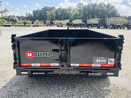 New 2025 U DUMP TRAILERS 7x14 Low Profile Telescopic Dump Trailer w/ 25" Side