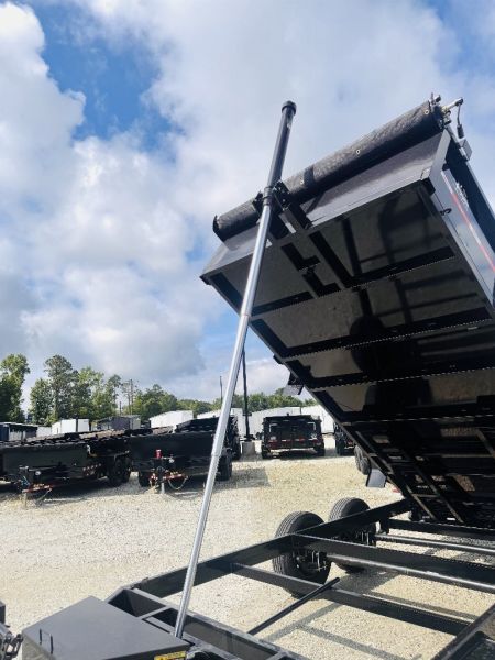 New 2025 U DUMP TRAILERS 7x14 Low Profile Telescopic Dump Trailer w/ 25" Side