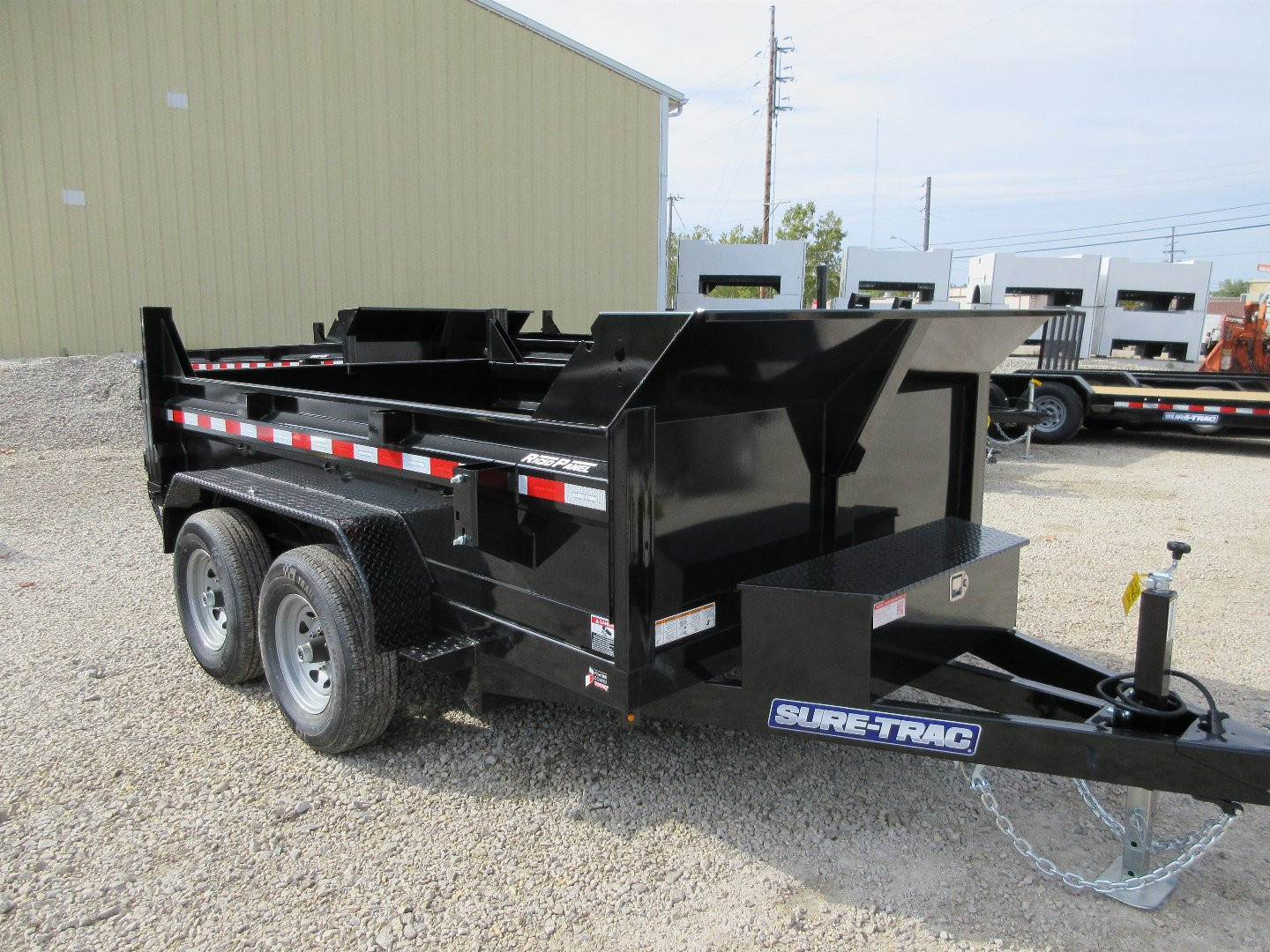 New 2025 SURE-TRAC 6 x 10 SD Low Profile Dump Trailer 10K Single Ram Dump Trailer