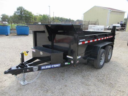 New 2025 SURE-TRAC 6 x 10 SD Low Profile Dump Trailer 10K Single Ram Dump Trailer