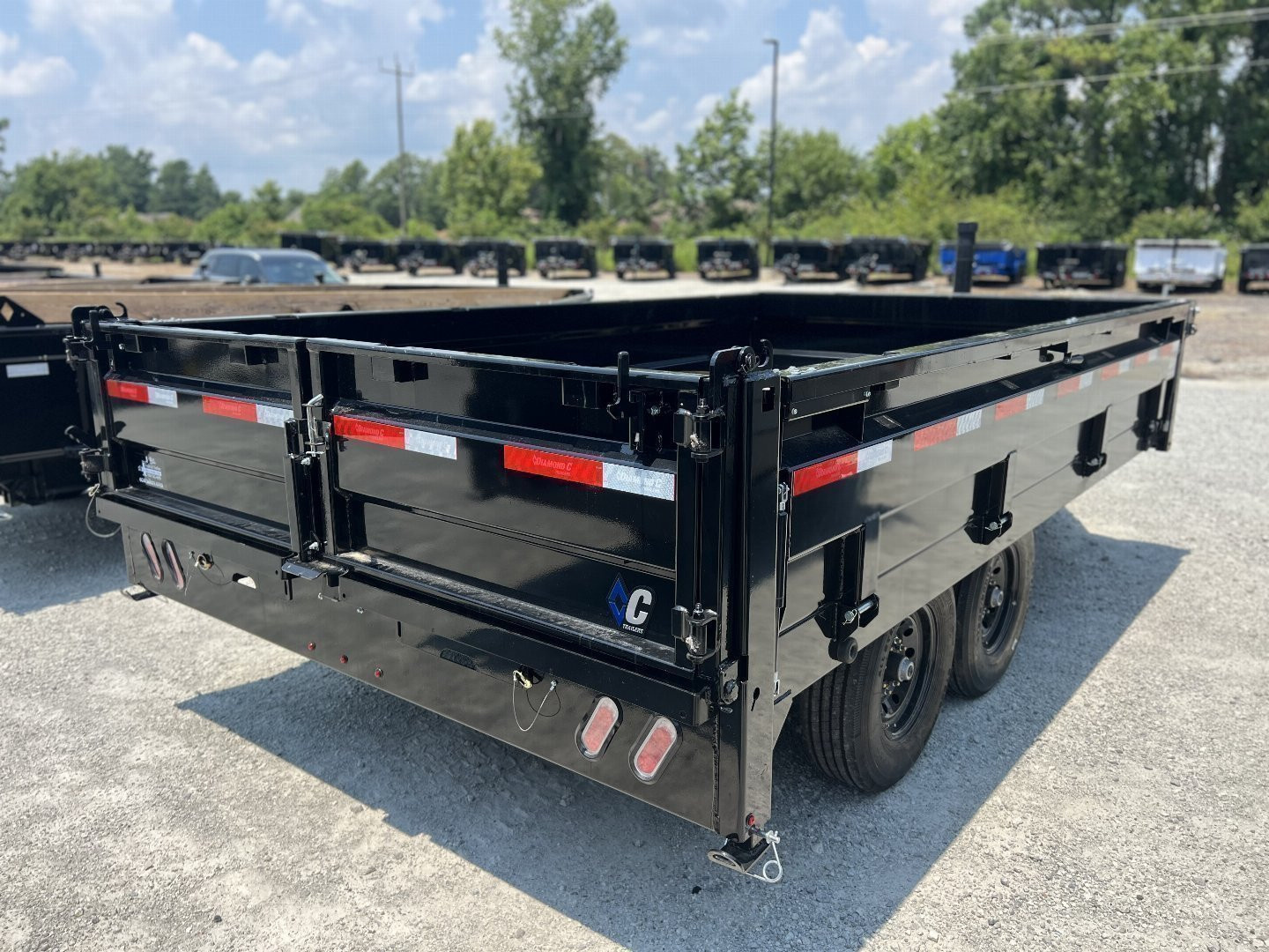 New 2024 Diamond C DOD207 8x14 Deckover Dump Trailer