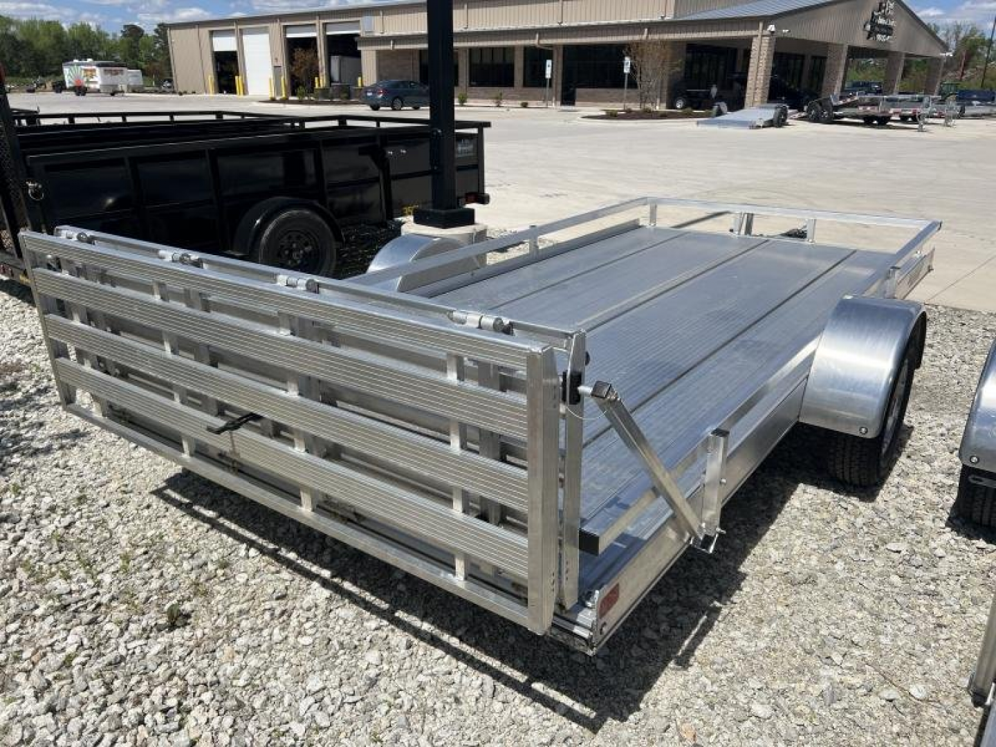 New ALUMINUM UTILITY Triton 81"x14' with Bi-Fold Gate