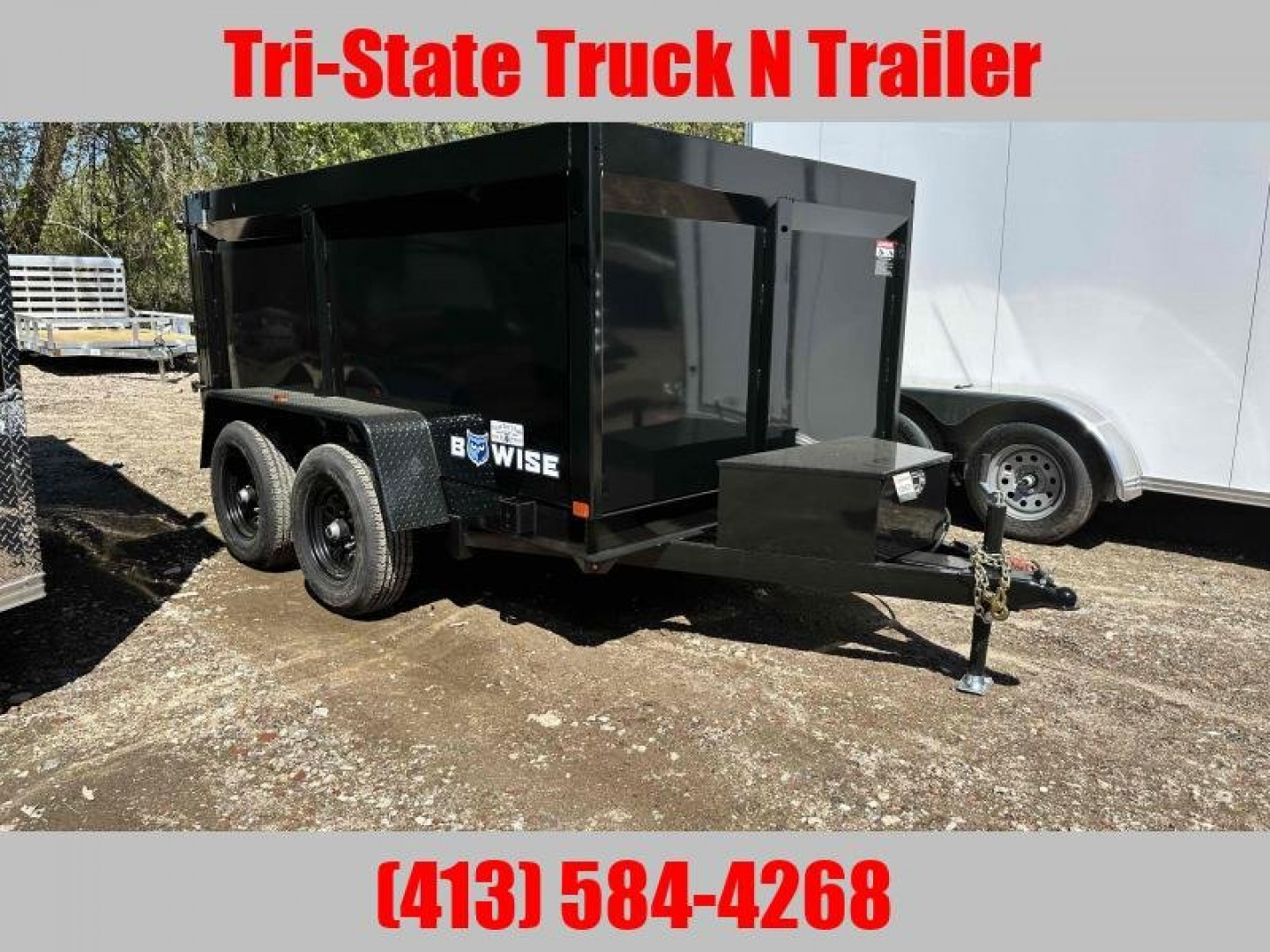 New 2026 BWISE 6x10 dump trailer 44" High sides Dump Trailer