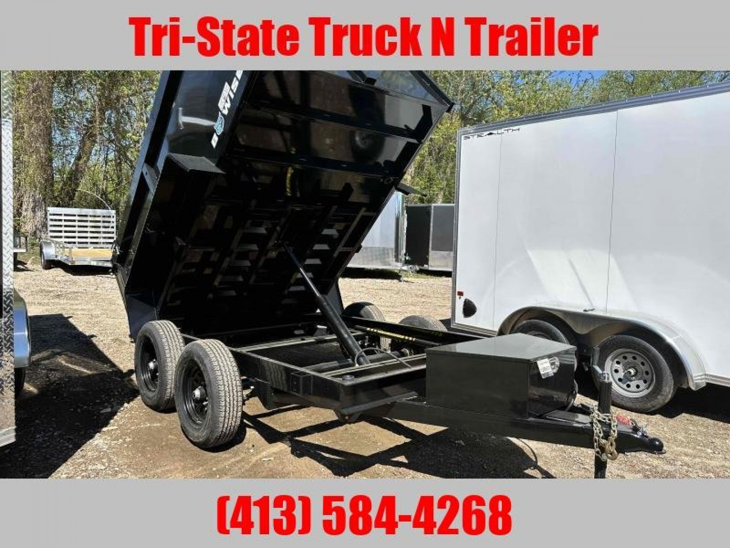 New 2026 BWISE 6x10 dump trailer 44" High sides Dump Trailer