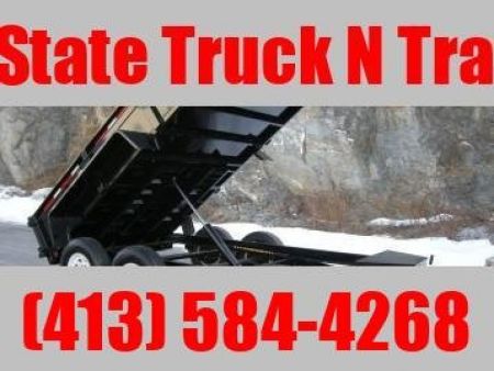 New 2026 BWISE 7x12 Dump trailer 44" sides ramps/barn doors