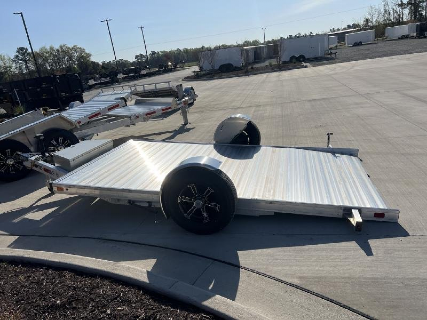 New BRAND NEW ALUMINUM Timpte 5'X12' Electric Drop Axle Trailer