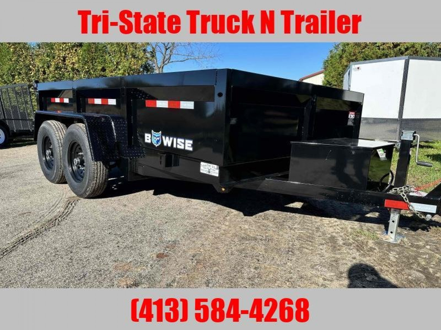 New 2025 Bwise 7x12 12k  GVW  Dump Trailer w/ramps