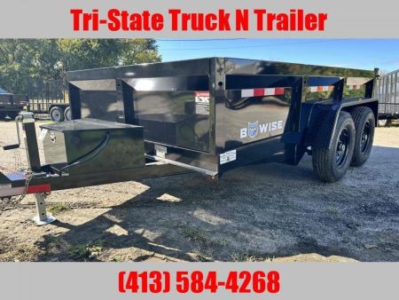New 2025 Bwise 7x12 12k  GVW  Dump Trailer w/ramps