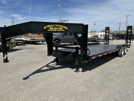 New 2026 Road Boss 102x24 Gooseneck Lowstyle Drive Over Fenders 8ks Equipment Trailer