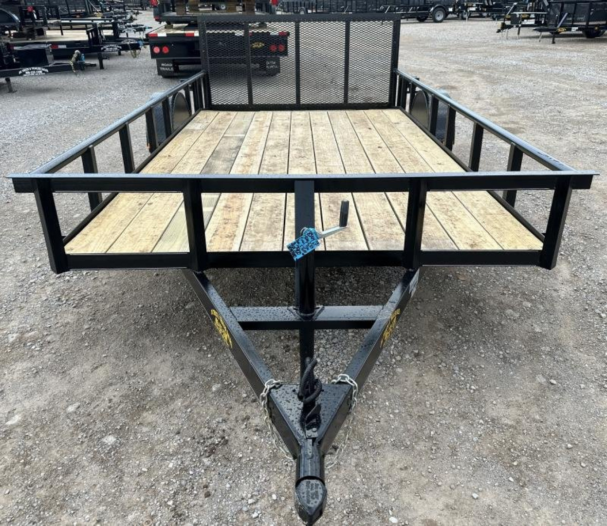 New 2026 Road Boss 83"x14' Single Axle Pipe Top, Dove & 3' Gate Utility Trailer