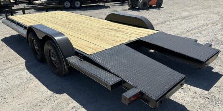 New 2026 Road Boss 102x20 Split Dove Wood Floor Car Hauler Car / Racing Trailer