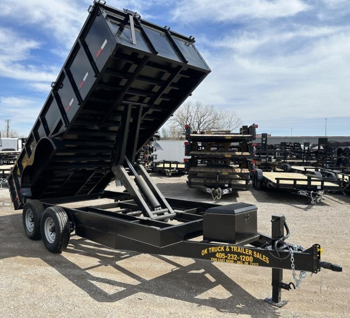 New 2025 Road Boss 83" x 16' Bumperpull Heavy duty Dump Trailer