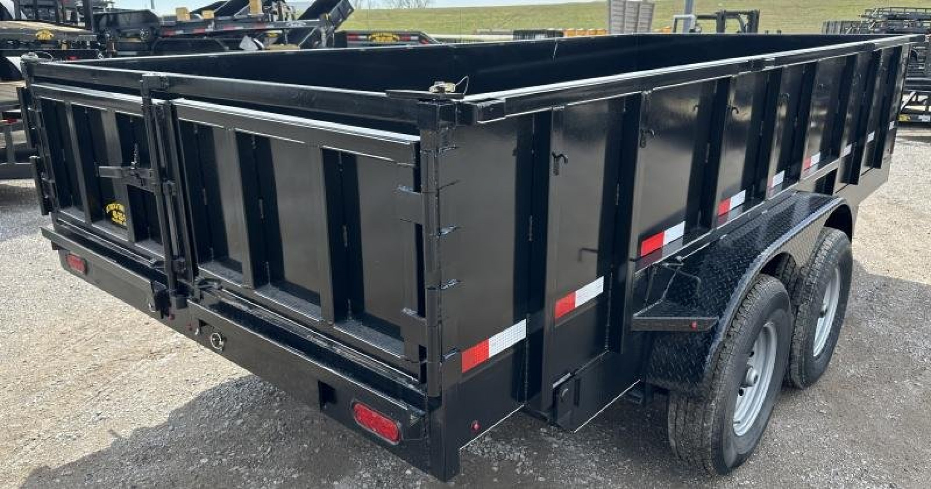 New 2025 Road Boss 83" x 16' Bumperpull Heavy duty Dump Trailer