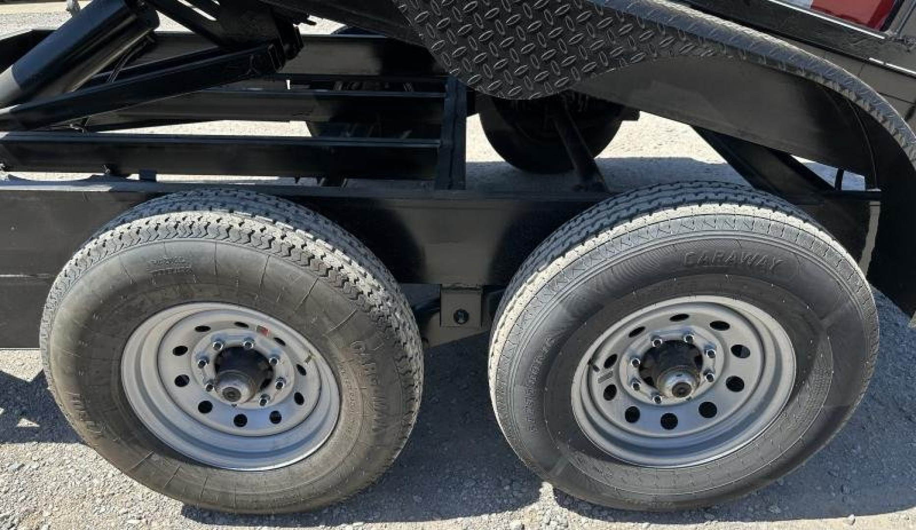 New 2026 Road Boss 83"x12' Bumper Pull 2'sides Dump Trailer