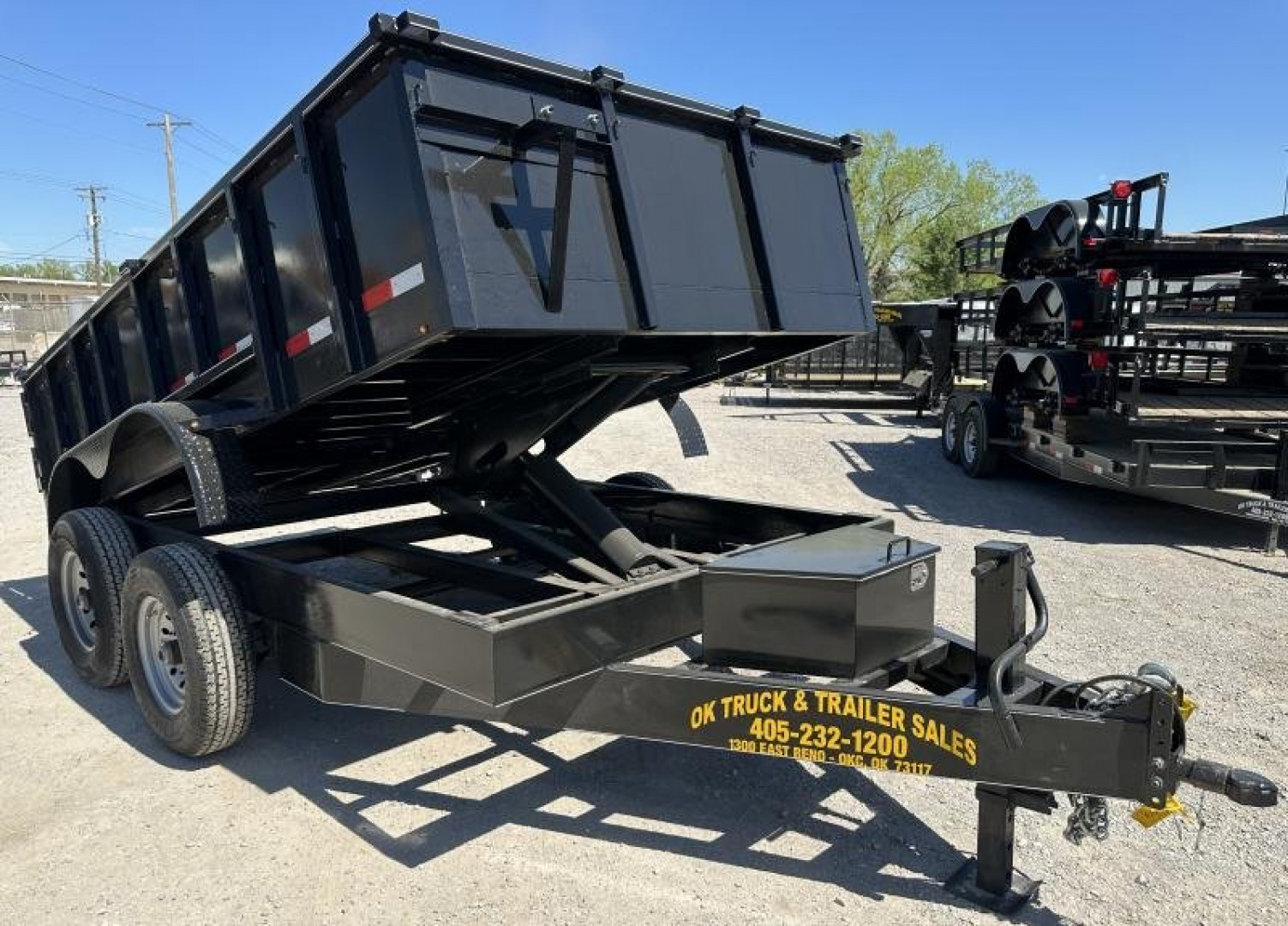 New 2026 Road Boss 83"x12' Bumper Pull 2'sides Dump Trailer