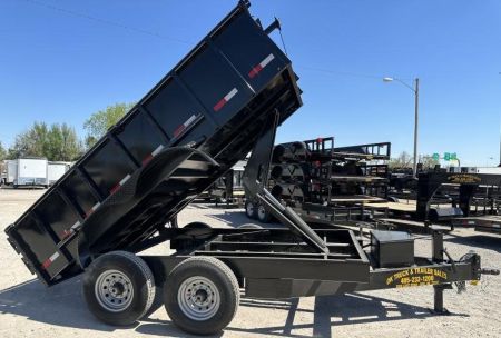 New 2026 Road Boss 83"x12' Bumper Pull 2'sides Dump Trailer