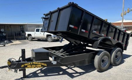 New 2026 Road Boss 83"x12' Bumper Pull 2'sides Dump Trailer