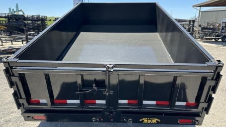 New 2026 Road Boss 83"x12' Bumper Pull 2'sides Dump Trailer