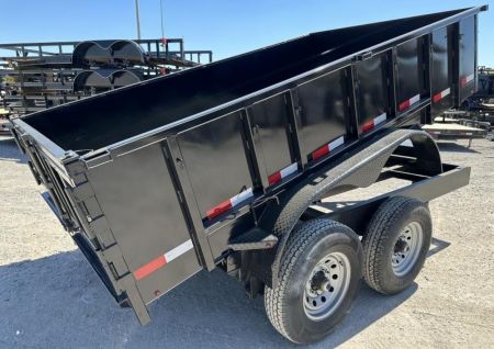 New 2026 Road Boss 83"x12' Bumper Pull 2'sides Dump Trailer
