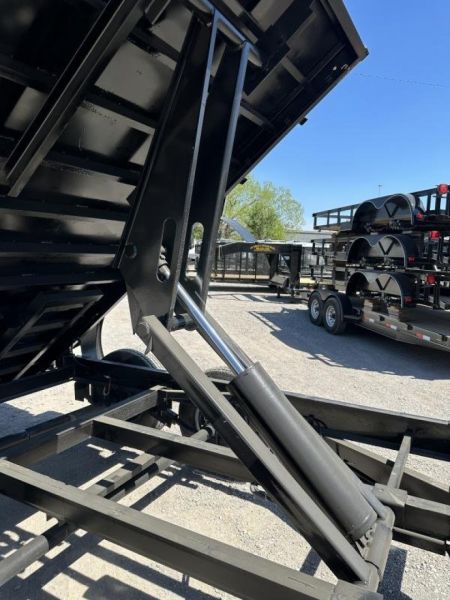 New 2026 Road Boss 83"x12' Bumper Pull 2'sides Dump Trailer