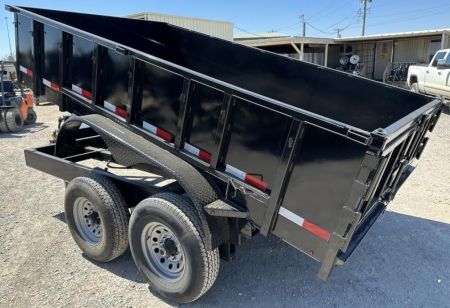 New 2026 Road Boss 83"x12' Bumper Pull 2'sides Dump Trailer
