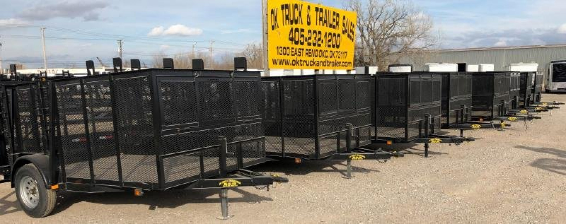 New 2026 Road Boss 83"x14' Tandem Axle with 4' sides Landscape Trailer