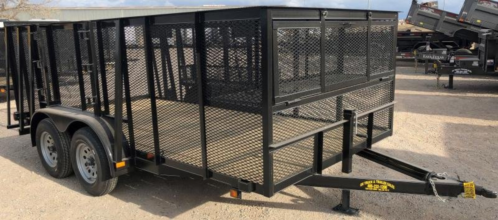 New 2026 Road Boss 83"x14' Tandem Axle with 4' sides Landscape Trailer