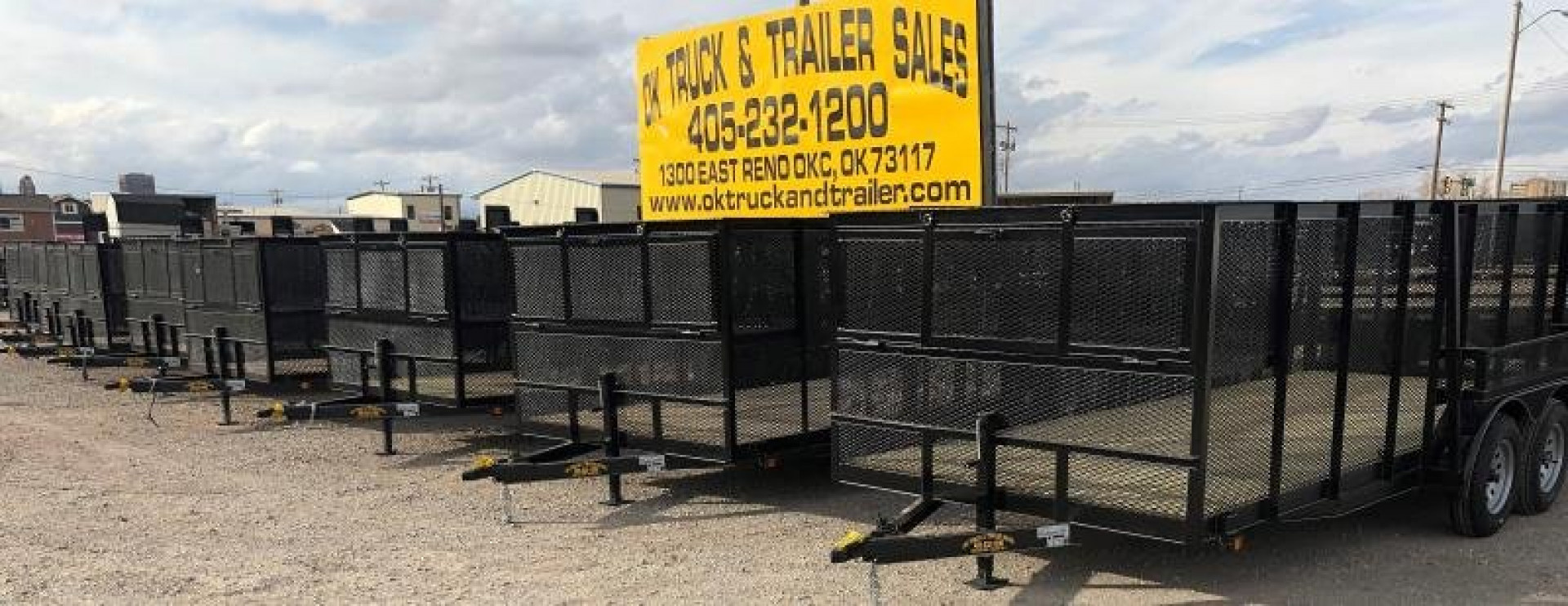 New 2026 Road Boss 83"x14' Tandem Axle with 4' sides Landscape Trailer