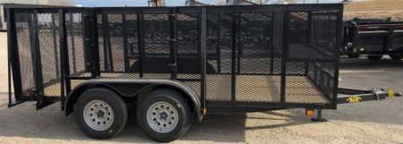 New 2026 Road Boss 83"x14' Tandem Axle with 4' sides Landscape Trailer