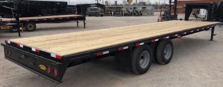 New 2026 Road Boss 30 Tandem Dual Gooseneck Flatbed Equipment Trailer