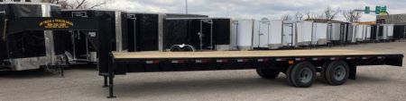 New 2026 Road Boss 30 Tandem Dual Gooseneck Flatbed Equipment Trailer